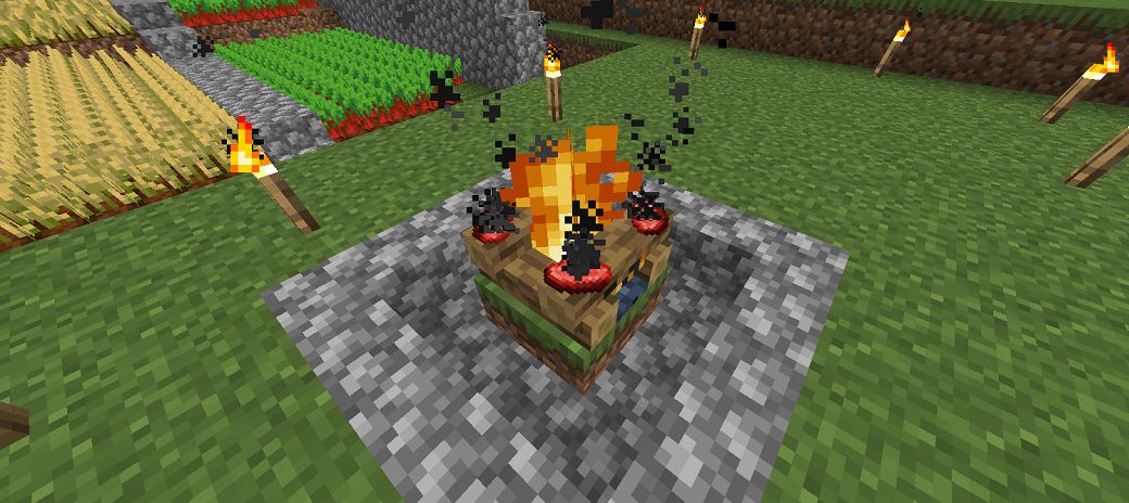 Minecraft 焚き火 を活用した煙突 かんたんオシャレ建築を紹介 マインクラフト Pontakoblog