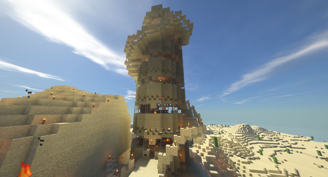 Minecraft マイクラの拠点は 塔 がオススメ タワー型建築 のメリットを紹介 マインクラフト Pontakoblog