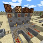 【Minecraft】行き先を指定できる駅の「分岐システム」の作り方(図解)【レッドストーン回路】