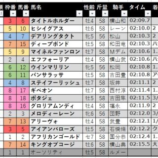 keiba-22-takarazuka-result